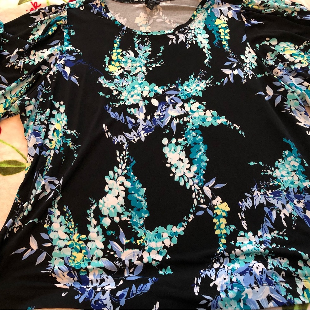 3X Worthington Floral Blouse Women’s Plus